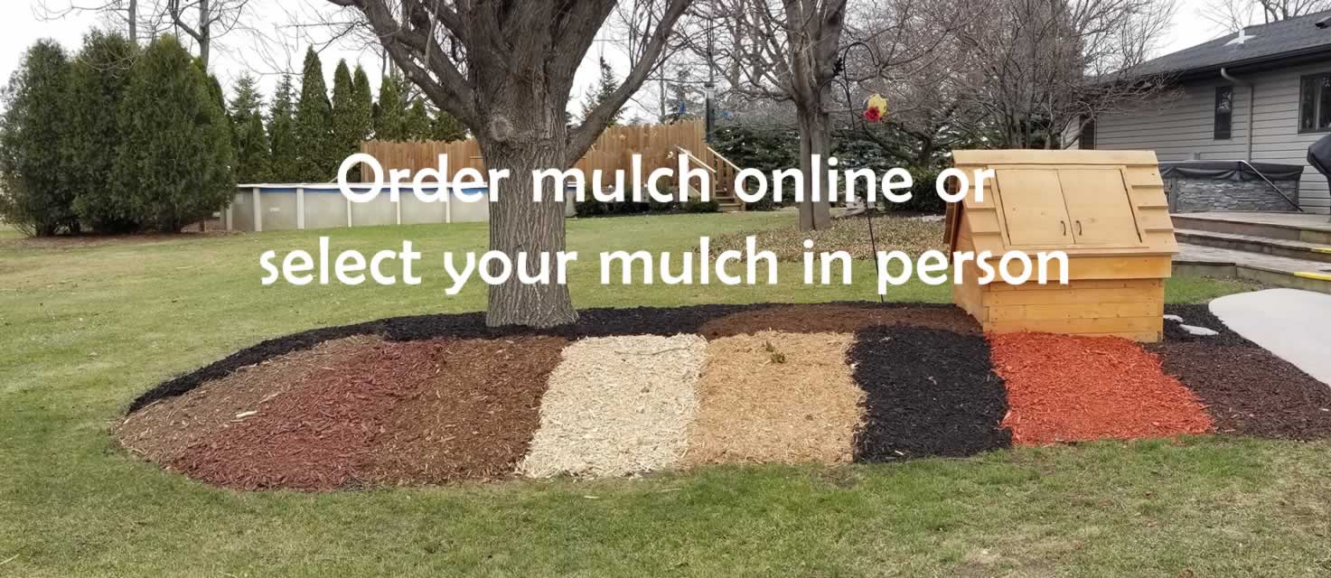 Order mulch online or select your mulch in person